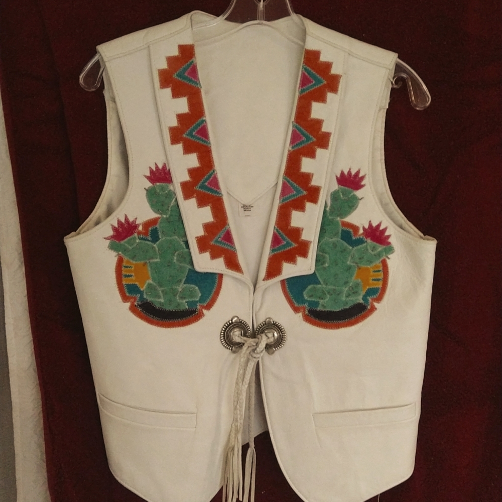 Leather vest